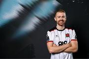 8 February 2024; (EDITOR’S NOTE: A special effects camera filter was used for this image.) Paul Doyle poses for a portrait during a Dundalk FC squad portraits session at Oriel Park in Dundalk. Photo by Stephen McCarthy/Sportsfile