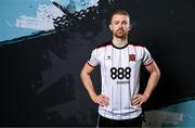 8 February 2024; Paul Doyle poses for a portrait during a Dundalk FC squad portraits session at Oriel Park in Dundalk. Photo by Stephen McCarthy/Sportsfile