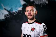 8 February 2024; Andy Boyle poses for a portrait during a Dundalk FC squad portraits session at Oriel Park in Dundalk. Photo by Stephen McCarthy/Sportsfile