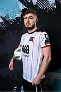 8 February 2024; Scott High poses for a portrait during a Dundalk FC squad portraits session at Oriel Park in Dundalk. Photo by Stephen McCarthy/Sportsfile
