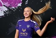 8 February 2024; Grace Fitzpatrick Ryan poses for a portrait during a Wexford FC squad portraits session at the SETU Carlow Campus. Photo by Sam Barnes/Sportsfile