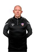 8 February 2024; Wexford FC Goalkeeper Coach Graham Byas poses for a portrait during a Wexford FC squad portraits session at the SETU Carlow Campus. Photo by Sam Barnes/Sportsfile
