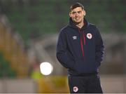 9 February 2024; Cian Kavanagh of St Patrick's Athletic before the 2024 Men's President's Cup match between Shamrock Rovers and St Patrick's Athletic at Tallaght Stadium in Dublin. Photo by Tyler Miller/Sportsfile
