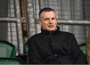 9 February 2024; Republic of Ireland Under-21 manager Jim Crawford looks on before the 2024 Men's President's Cup match between Shamrock Rovers and St Patrick's Athletic at Tallaght Stadium in Dublin. Photo by Stephen McCarthy/Sportsfile