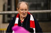 9 February 2024; St Patrick's Athletic supporter and former Republic of Ireland manager Brian Kerr before the 2024 Men's President's Cup match between Shamrock Rovers and St Patrick's Athletic at Tallaght Stadium in Dublin. Photo by Stephen McCarthy/Sportsfile