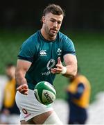 10 February 2024; Caelan Doris during an Ireland Rugby captain's run at the Aviva Stadium in Dublin. Photo by Brendan Moran/Sportsfile