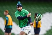 10 February 2024; Robbie Henshaw during an Ireland Rugby captain's run at the Aviva Stadium in Dublin. Photo by Brendan Moran/Sportsfile