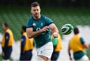 10 February 2024; Caelan Doris during an Ireland Rugby captain's run at the Aviva Stadium in Dublin. Photo by Brendan Moran/Sportsfile