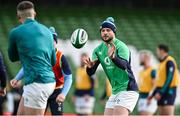 10 February 2024; Robbie Henshaw during an Ireland Rugby captain's run at the Aviva Stadium in Dublin. Photo by Brendan Moran/Sportsfile