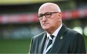 10 February 2024; IRFU President Greg Barrett during an Ireland Rugby captain's run at the Aviva Stadium in Dublin. Photo by Brendan Moran/Sportsfile