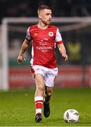 9 February 2024; Aaron Bolger of St Patrick's Athletic during the 2024 Men's President's Cup match between Shamrock Rovers and St Patrick's Athletic at Tallaght Stadium in Dublin. Photo by Stephen McCarthy/Sportsfile Photo by Stephen McCarthy/Sportsfile