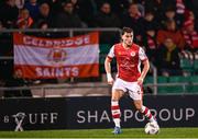 9 February 2024; Anto Breslin of St Patrick's Athletic during the 2024 Men's President's Cup match between Shamrock Rovers and St Patrick's Athletic at Tallaght Stadium in Dublin. Photo by Stephen McCarthy/Sportsfile
