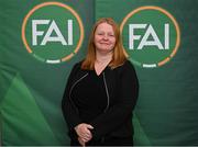 10 February 2024; Ursula Scully and Laura Finnegan O’Halloran have been elected to the FAI Board following a General Assembly Meeting at the Clayton Hotel in Dublin to ensure that the FAI has met the Government gender balance requirement. Pictured is football director Ursula Scully of the Munster Football Association. Photo by Brendan Moran/Sportsfile