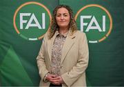 10 February 2024; Ursula Scully and Laura Finnegan O’Halloran have been elected to the FAI Board following a General Assembly Meeting at the Clayton Hotel in Dublin to ensure that the FAI has met the Government gender balance requirement. Pictured is independent director Laura Finnegan O’Halloran. Photo by Brendan Moran/Sportsfile