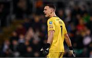9 February 2024; Shamrock Rovers goalkeeper Leon Pohls during the 2024 Men's President's Cup match between Shamrock Rovers and St Patrick's Athletic at Tallaght Stadium in Dublin. Photo by Stephen McCarthy/Sportsfile