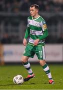 9 February 2024; Sean Kavanagh of Shamrock Rovers during the 2024 Men's President's Cup match between Shamrock Rovers and St Patrick's Athletic at Tallaght Stadium in Dublin. Photo by Stephen McCarthy/Sportsfile