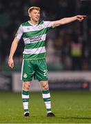 9 February 2024; Rory Gaffney of Shamrock Rovers during the 2024 Men's President's Cup match between Shamrock Rovers and St Patrick's Athletic at Tallaght Stadium in Dublin. Photo by Stephen McCarthy/Sportsfile