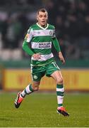 9 February 2024; Sean Kavanagh of Shamrock Rovers during the 2024 Men's President's Cup match between Shamrock Rovers and St Patrick's Athletic at Tallaght Stadium in Dublin. Photo by Stephen McCarthy/Sportsfile