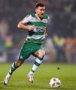 9 February 2024; Aaron Greene of Shamrock Rovers during the 2024 Men's President's Cup match between Shamrock Rovers and St Patrick's Athletic at Tallaght Stadium in Dublin. Photo by Stephen McCarthy/Sportsfile