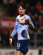 9 February 2024; St Patrick's Athletic goalkeeper Marcelo Pitaluga during the 2024 Men's President's Cup match between Shamrock Rovers and St Patrick's Athletic at Tallaght Stadium in Dublin. Photo by Stephen McCarthy/Sportsfile