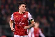 9 February 2024; Joe Redmond of St Patrick's Athletic during the 2024 Men's President's Cup match between Shamrock Rovers and St Patrick's Athletic at Tallaght Stadium in Dublin. Photo by Stephen McCarthy/Sportsfile