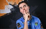 9 February 2024; Danny Norris poses for a portrait during a UCD FC squad portraits session at UCD Bowl in Dublin. Photo by Ramsey Cardy/Sportsfile