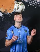 9 February 2024; Adam Wells poses for a portrait during a UCD FC squad portraits session at UCD Bowl in Dublin. Photo by Ramsey Cardy/Sportsfile
