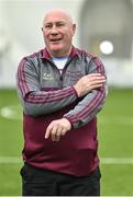 10 February 2024; Marino manager David Greenwood after the Electric Ireland Ashling Murphy Cup final match between Ulster University Magee and Marino at University of Galway Connacht GAA Centre of Excellence in Bekan, Mayo. Photo by Piaras Ó Mídheach/Sportsfile