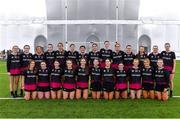 10 February 2024; The University of Galway squad before the Electric Ireland Uí Mhaolagáin Cup final match between University of Limerick and University of Galway at University of Galway Connacht GAA Centre of Excellence in Bekan, Mayo. Photo by Piaras Ó Mídheach/Sportsfile