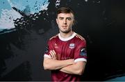 9 February 2024; Tom Costello during a Galway United FC squad portraits session at The Galmont Hotel in Galway. Photo by Seb Daly/Sportsfile