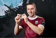 9 February 2024; David Hurley during a Galway United FC squad portraits session at The Galmont Hotel in Galway. Photo by Seb Daly/Sportsfile