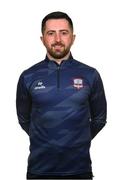 9 February 2024; Head coach Chris Collopy during a Galway United FC squad portraits session at The Galmont Hotel in Galway. Photo by Seb Daly/Sportsfile