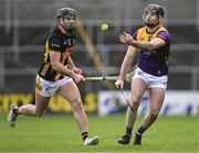 4 February 2024; Cian Molloy of Wexford in action against Conor Heary of Kilkenny during the Allianz Hurling League Division 1 Group A match between Kilkenny and Wexford at UPMC Nowlan Park in Kilkenny. Photo by Piaras Ó Mídheach/Sportsfile