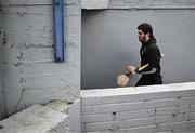 11 February 2024; Aidan McCarthy of Clare makes his way out to the pitch before the Allianz Hurling League Division 1 Group A match between Waterford and Clare at Walsh Park in Waterford. Photo by Eóin Noonan/Sportsfile