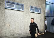 11 February 2024; David Reidy of Clare makes his way to the pitch before the Allianz Hurling League Division 1 Group A match between Waterford and Clare at Walsh Park in Waterford. Photo by Eóin Noonan/Sportsfile