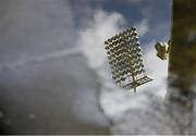 11 February 2024; A view of a floodlight reflected in a puddle in the stand before the Allianz Hurling League Division 1 Group B match between Tipperary and Galway at FBD Semple Stadium in Thurles, Tipperary. Photo by Tom Beary/Sportsfile