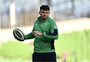 11 February 2024; Hugo Keenan of Ireland warms-up before the Guinness Six Nations Rugby Championship match between Ireland and Italy at the Aviva Stadium in Dublin. Photo by Brendan Moran/Sportsfile