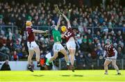 11 February 2024; David O'Reilly of Westmeath in action against David Reidy of Limerick during the Allianz Hurling League Division 1 Group B match between Westmeath and Limerick at TEG Cusack Park in Mullingar, Westmeath. Photo by Michael P Ryan/Sportsfile