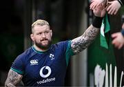 11 February 2024; Andrew Porter of Ireland before the Guinness Six Nations Rugby Championship match between Ireland and Italy at the Aviva Stadium in Dublin. Photo by Ben McShane/Sportsfile