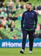 11 February 2024; Ireland head coach Andy Farrell before the Guinness Six Nations Rugby Championship match between Ireland and Italy at the Aviva Stadium in Dublin. Photo by Ben McShane/Sportsfile