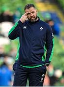 11 February 2024; Ireland head coach Andy Farrell before the Guinness Six Nations Rugby Championship match between Ireland and Italy at the Aviva Stadium in Dublin. Photo by Brendan Moran/Sportsfile