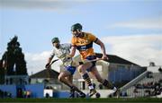 11 February 2024; Patrick Crotty of Clare in action against Michael Kiely of Waterford during the Allianz Hurling League Division 1 Group A match between Waterford and Clare at Walsh Park in Waterford. Photo by Eóin Noonan/Sportsfile