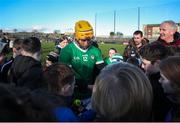 11 February 2024; Tom Morrissey of Limerick signs autographs for supporters after the Allianz Hurling League Division 1 Group B match between Westmeath and Limerick at TEG Cusack Park in Mullingar, Westmeath. Photo by Michael P Ryan/Sportsfile