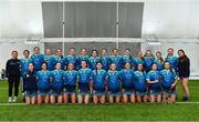 11 February 2024; The Technological University Dublin team before the Electric Ireland Ashbourne Cup final match between University of Limerick and Technological University Dublin at University of Galway Connacht GAA AirDome in Bekan, Mayo. Photo by Sam Barnes/Sportsfile