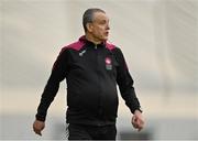 11 February 2024; University of Galway manager Kevin Connolly during the Electric Ireland Purcell Cup final match between University of Galway and SETU Carlow at University of Galway Connacht GAA AirDome in Bekan, Mayo. Photo by Sam Barnes/Sportsfile