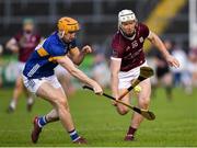 11 February 2024; Shane Cooney of Galway is tackled by Mark Kehoe of Tipperary during the Allianz Hurling League Division 1 Group B match between Tipperary and Galway at FBD Semple Stadium in Thurles, Tipperary. Photo by Tom Beary/Sportsfile
