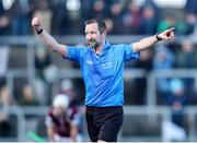 11 February 2024; Referee Colum Cunning during the Allianz Hurling League Division 1 Group B match between Westmeath and Limerick at TEG Cusack Park in Mullingar, Westmeath. Photo by Michael P Ryan/Sportsfile
