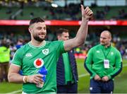 11 February 2024; Robbie Henshaw of Ireland after the Guinness Six Nations Rugby Championship match between Ireland and Italy at the Aviva Stadium in Dublin. Photo by Ben McShane/Sportsfile
