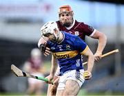 11 February 2024; Craig Morgan of Tipperary is tackled by Conor Whelan of Galway during the Allianz Hurling League Division 1 Group B match between Tipperary and Galway at FBD Semple Stadium in Thurles, Tipperary. Photo by Ray McManus/Sportsfile