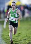 11 February 2024; Mick Fogarty of Ferbane AC, Offaly, competes in the masters men's 7000m during the 123.ie National Intermediate, Masters & Juvenile B Cross Country Championships at DKiT Campus in Dundalk, Louth. Photo by Stephen Marken/Sportsfile